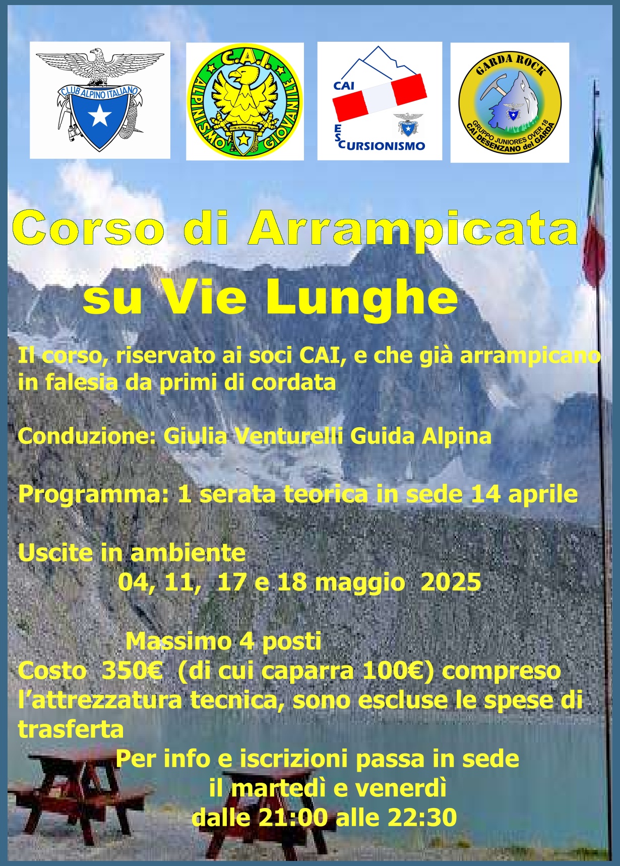 Locandina corso vie lunghe